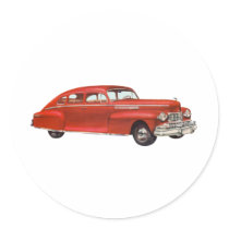 Red Car Stickers