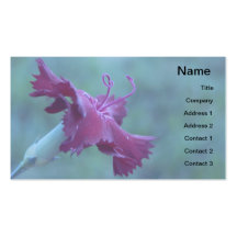Red Carnation Business Card