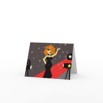 Red Carpet Diva Notecard