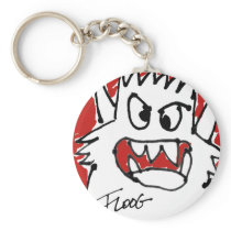 Red Cartoon Monster Keychains