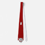 Red Cartoon Monster Neckties