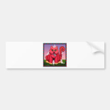 Red Cat Bumper Stickers