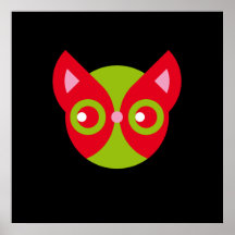 Red cat poster