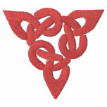 Red Celtic Irish Knotwork Symbol Design embroidered shirts