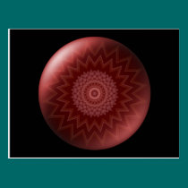 Red Chakra Postcard postcards