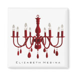 Red Chandelier $2.85 Fridge Magnet