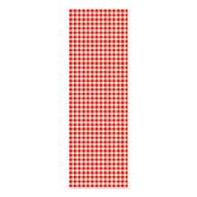 Red chequered, just squares bookmark business card template