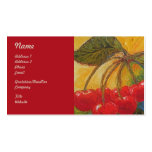 Red Cherries Fruit Business Cards