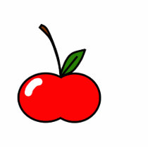 Red Cherry Pin Photo Cutouts