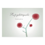 Red cherry pistaccio tree elegance business card