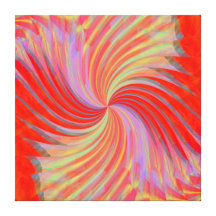Red Chiffon Wrapped Canvas Gallery Wrap Canvas