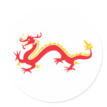 Red Chinese Dragon stickers