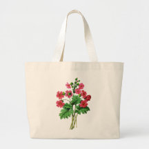 Red Chinese Primrose by Pierre Joseph Redoute Tote Bags