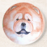 red Chow coaster