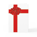 Red Christmas Bow cards