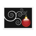 Red Christmas Ornament Postcards