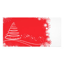 Red christmas photo cards