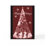 Red Christmas Tree Cards