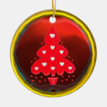 RED CHRISTMAS TREE HOLIDAY PARTY red Christmas Tree Ornaments
