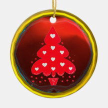 RED CHRISTMAS TREE HOLIDAY PARTY red Christmas Tree Ornaments