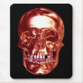 Red Chrome Skull Mouse Pad