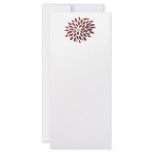 Red Chrysanthemum Custom Rack Card