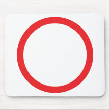 red circle ring mouse mats
