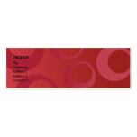 Red Circles - Skinny Business Cards