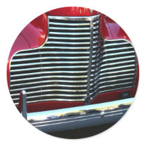 Red Classic Car grill stickers