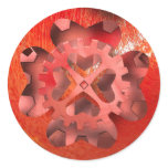 red clockwork stickers