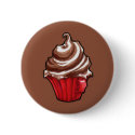 Red Coffee Cupcake coffee Button