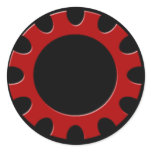Red Cog Sticker