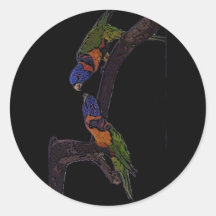 Red Collared Lorikeet Sticker