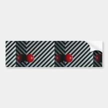 Red colour Snooker ball Bumper Sticker