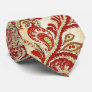 Red Coral Lime Paisley Wedding Tie