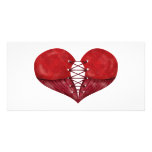 Red Corset Heart photo cards