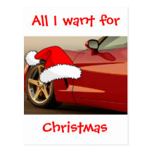 Red Corvette Postcards