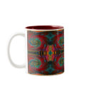 Red Cosmos Swirl mugs