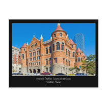Red Courthouse Downtown Dallas Texas Postcard