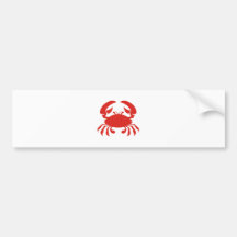 Red Crab Logo Bumper Stickers
