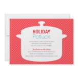 RED CROCK POT | HOLIDAY POTLUCK INVITATIONS