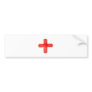 Red cross bumper stickers