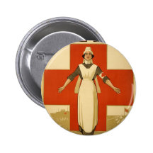 Red Cross Field Nurse Poster Reading HELP Buttons