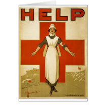 Red Cross Nurse Help Advertisement World War 2