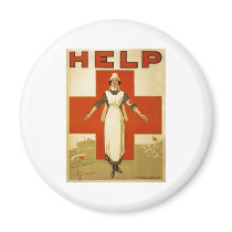 Red Cross Nurse Help Advertisement World War 2