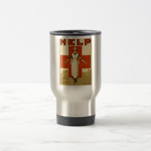 Red Cross Nurse Help Advertisement World War 2 Coffee Mugs