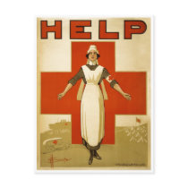 Red Cross Nurse Help Advertisement World War 2