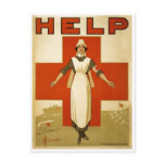 Red Cross Nurse Help Advertisement World War 2 postcards