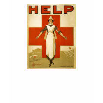 Red Cross Nurse Help Advertisement World War 2