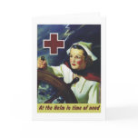 Red Cross Poster - Nurse at the Helm cards